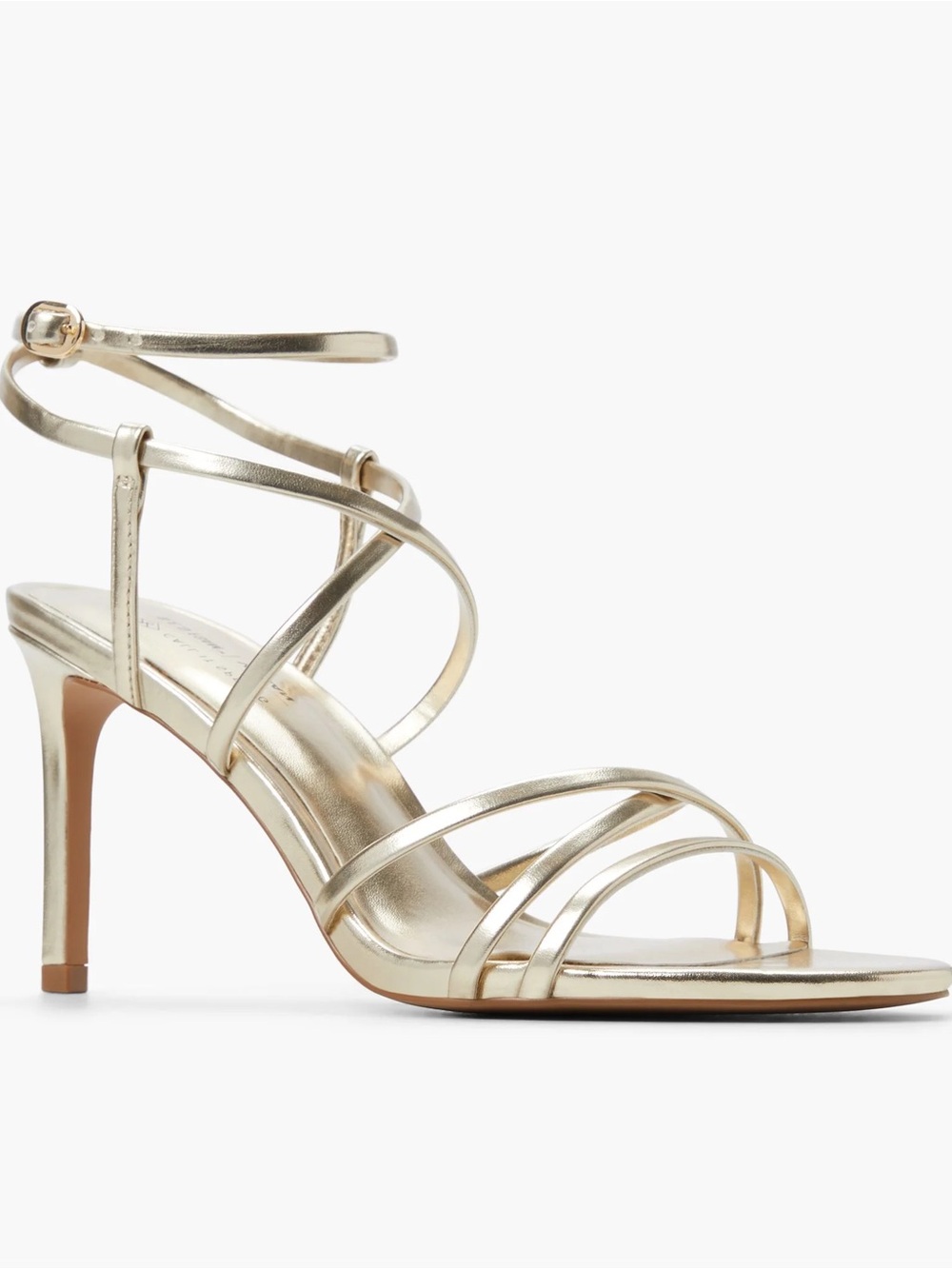 Call It Spring Gold Strappy Heeled Sandals